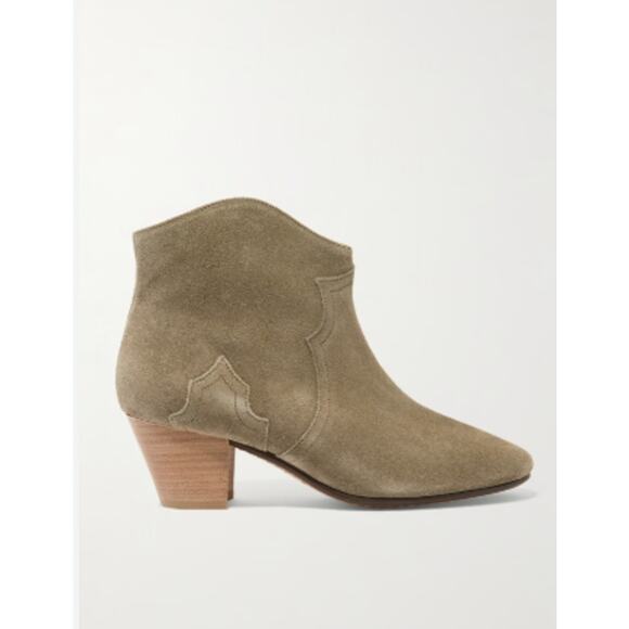 Isabel Marant Etoile Dicker Suede Leather Boots - Picture 4 of 13